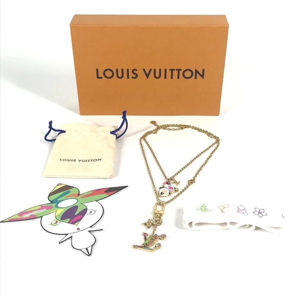 LOUIS VUITTON Black Necklace